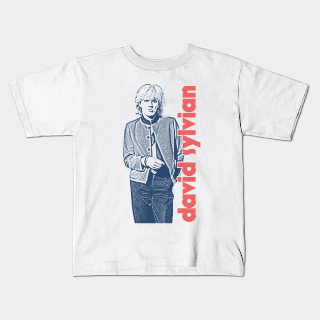 David Sylvian /// Retro Fan Art Design Kids T-Shirt by DankFutura